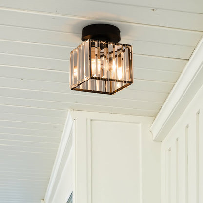 Contemporary Iron 1-Light Flush Ceiling Light 1-Light