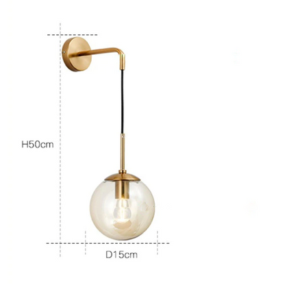 Contemporary Iron Swing Arm Wall Light 1-Light