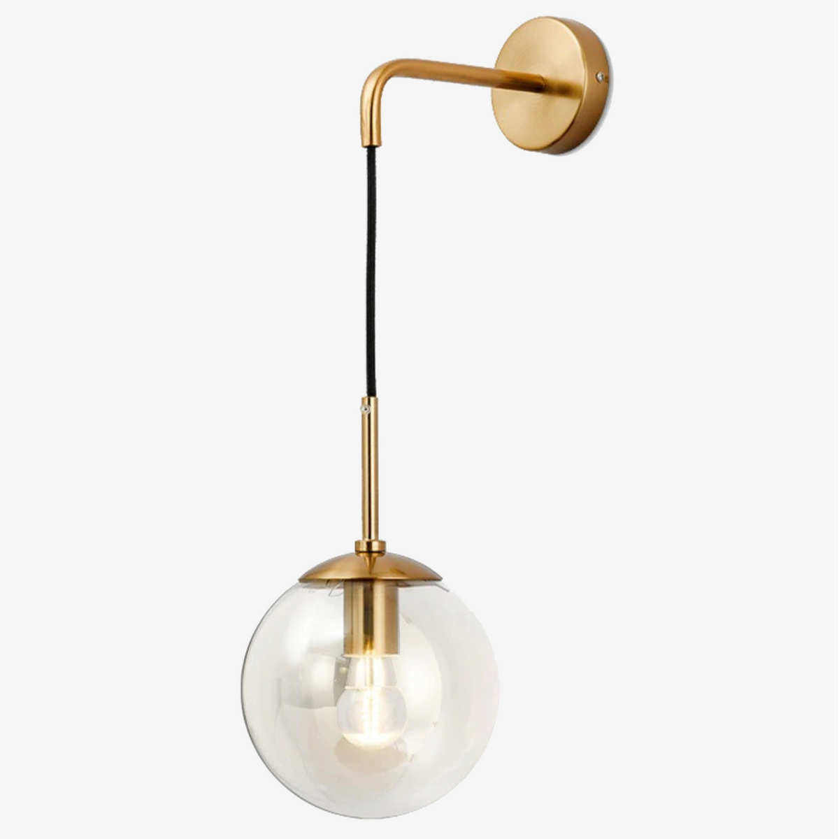 Contemporary Iron Swing Arm Wall Light 1-Light