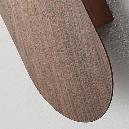 Contemporary Wood Opal Globe Wall Light 1-Light