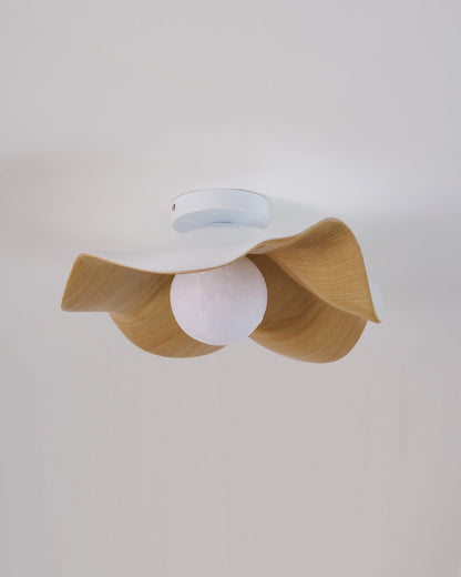 Contemporary Resin Globe Diffuser Ceiling Light 1-Light
