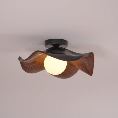Contemporary Resin Globe Diffuser Ceiling Light 1-Light