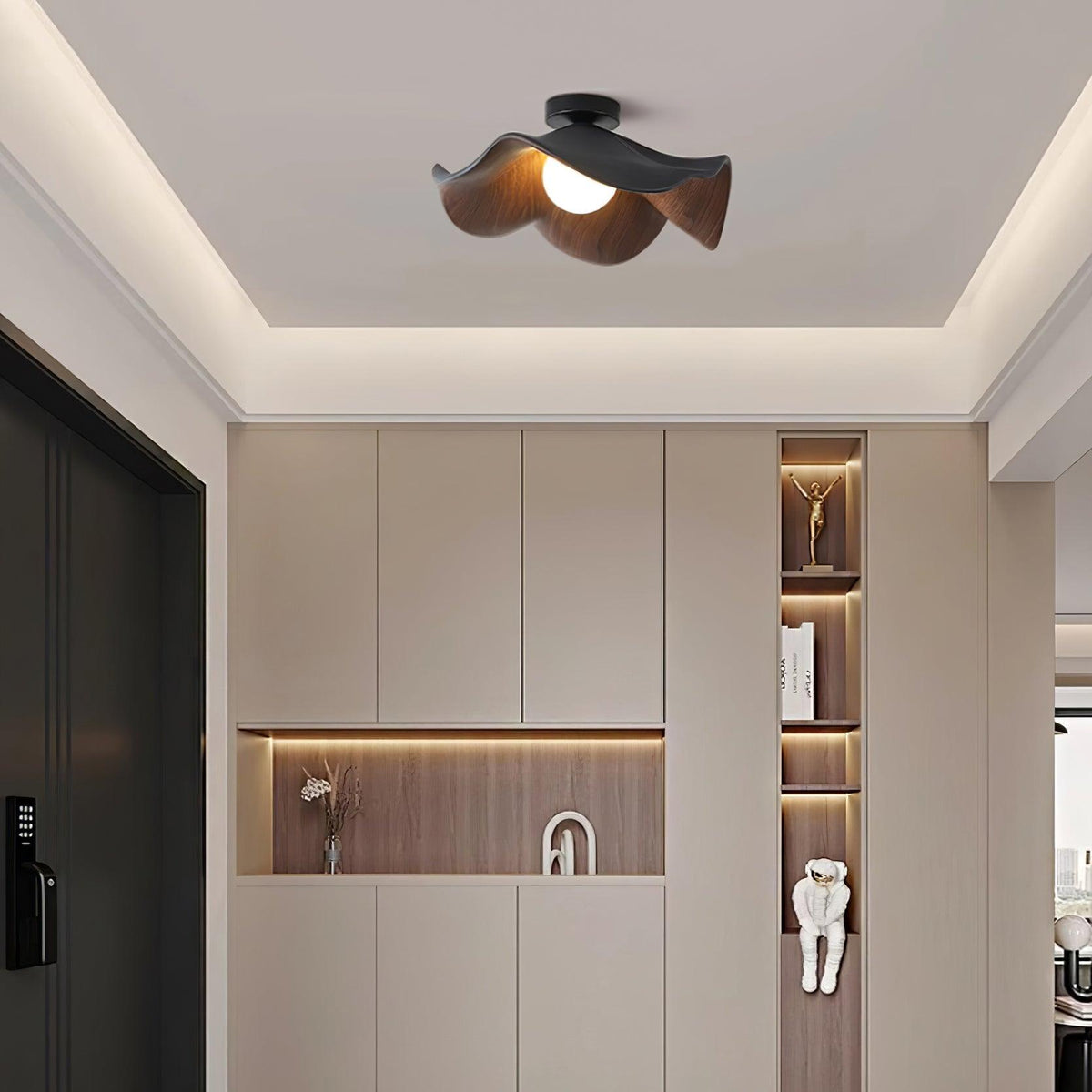 Contemporary Resin Globe Diffuser Ceiling Light 1-Light