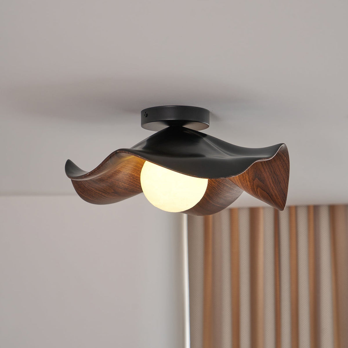 Contemporary Resin Globe Diffuser Ceiling Light 1-Light