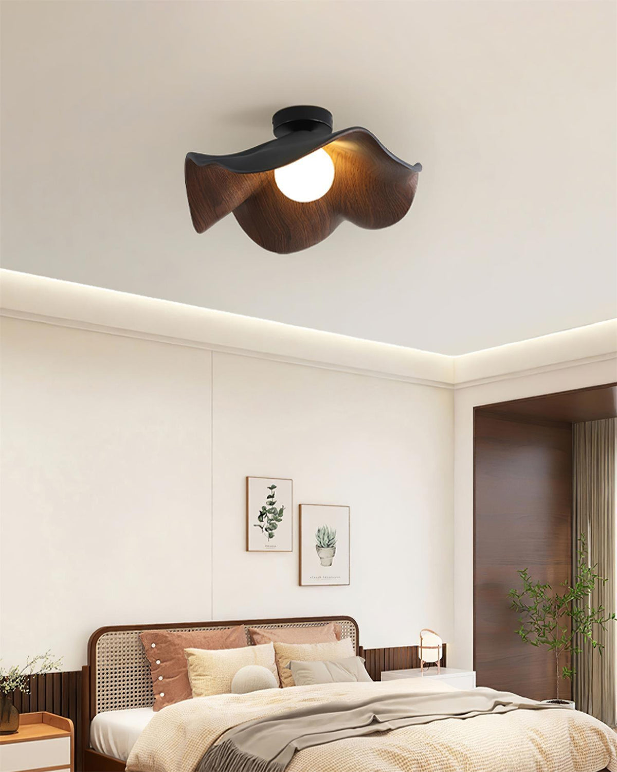 Contemporary Resin Globe Diffuser Ceiling Light 1-Light