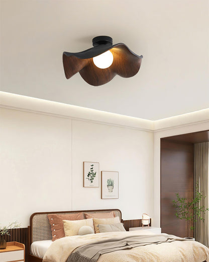 Contemporary Resin Globe Diffuser Ceiling Light 1-Light