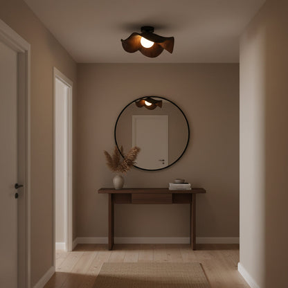 Contemporary Resin Globe Diffuser Ceiling Light 1-Light