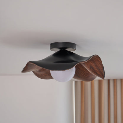 Contemporary Resin Globe Diffuser Ceiling Light 1-Light