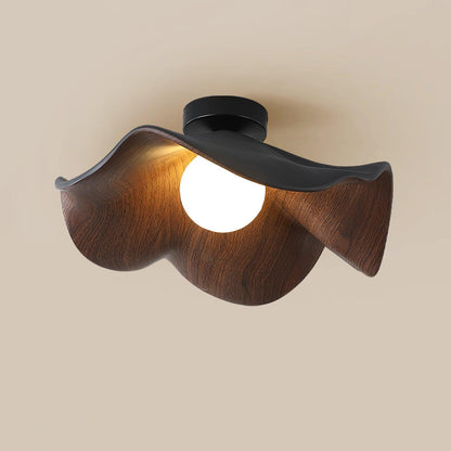 Contemporary Resin Globe Diffuser Ceiling Light 1-Light