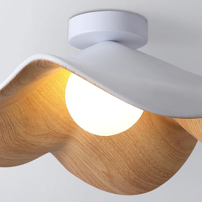 Contemporary Resin Globe Diffuser Ceiling Light 1-Light