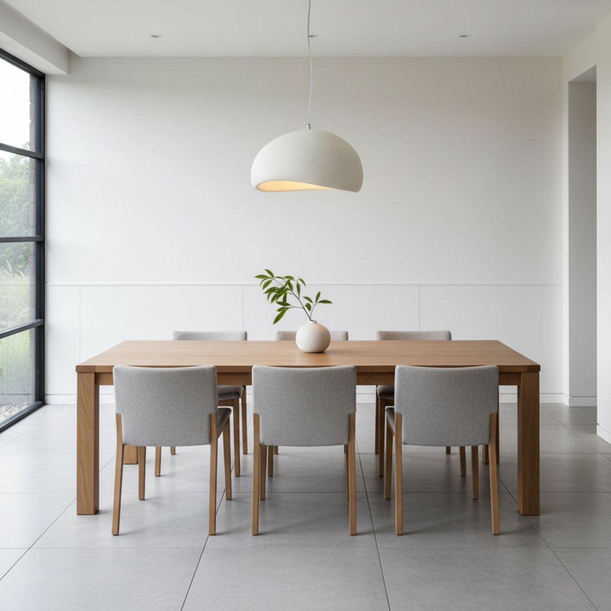 Contemporary Minimalist Dome LED Pendant Light 1-Light