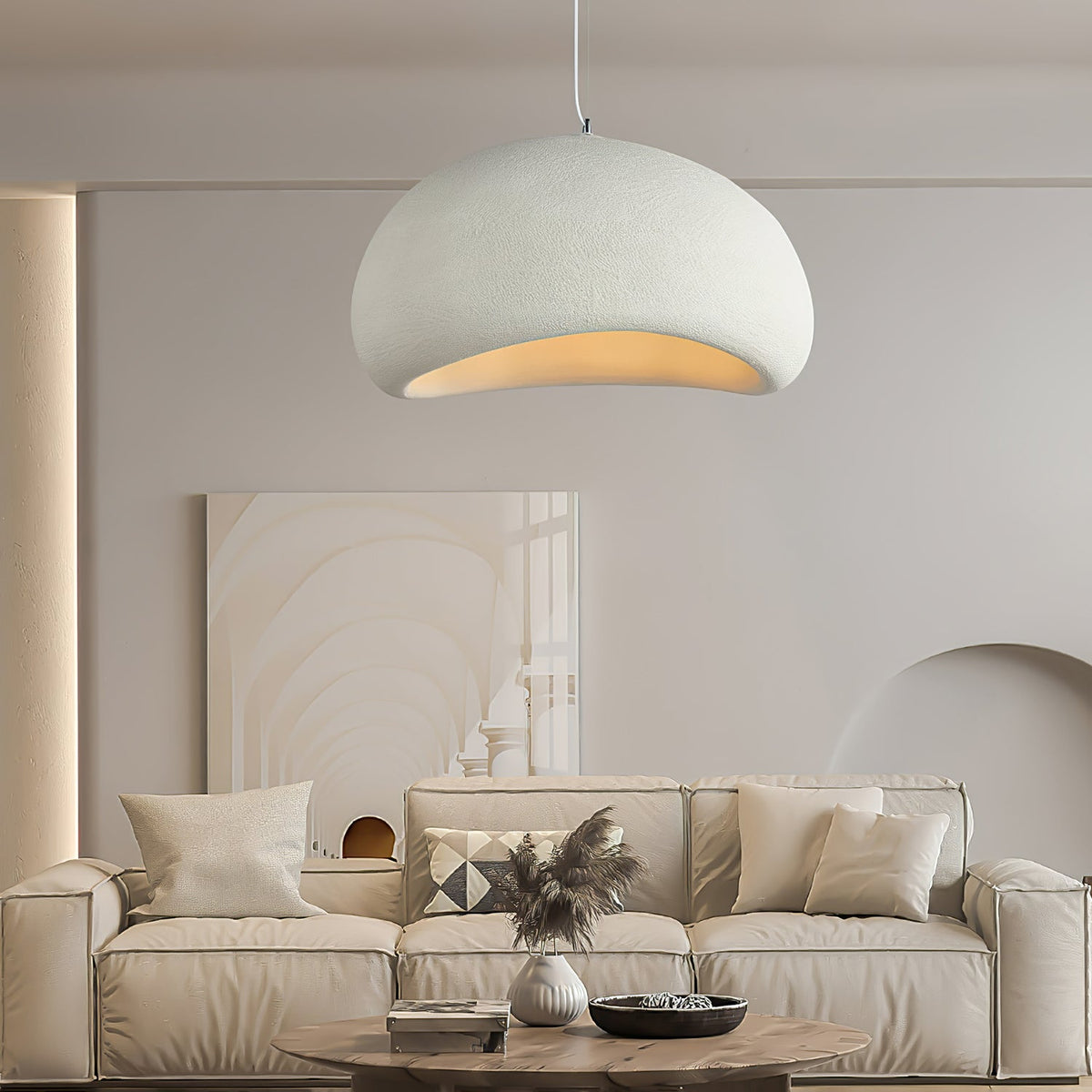 Contemporary Minimalist Dome LED Pendant Light 1-Light