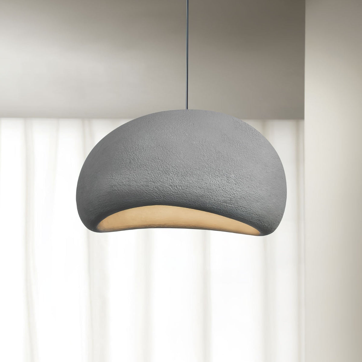 Contemporary Minimalist Dome LED Pendant Light 1-Light