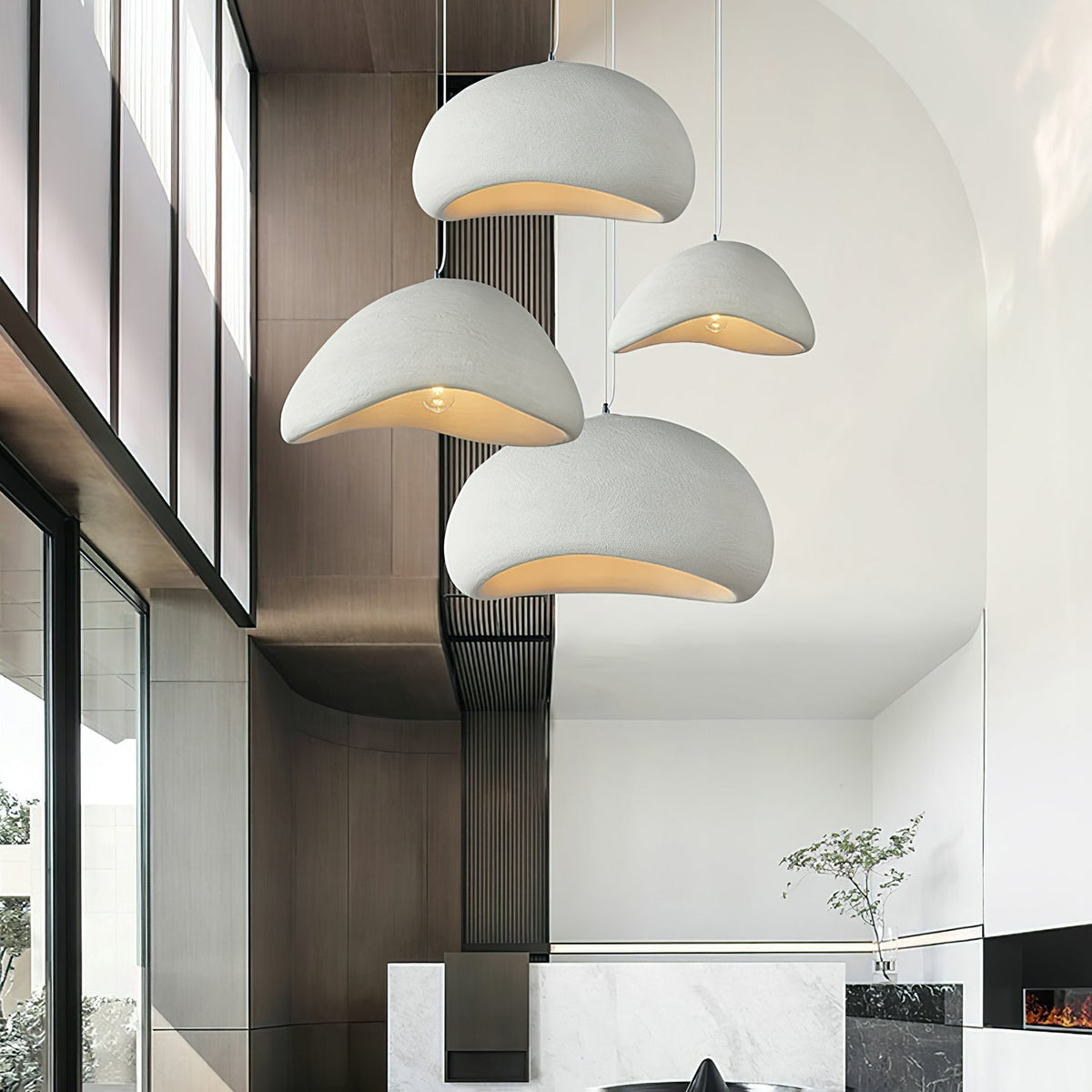 Contemporary Minimalist Dome LED Pendant Light 1-Light