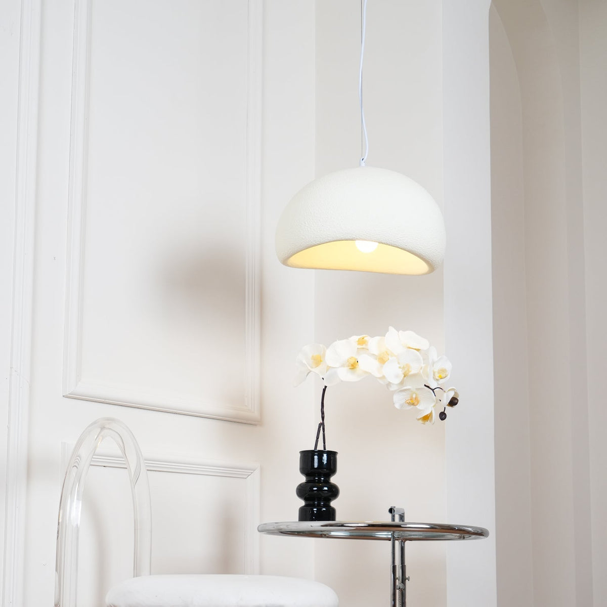 Contemporary Minimalist Dome LED Pendant Light 1-Light