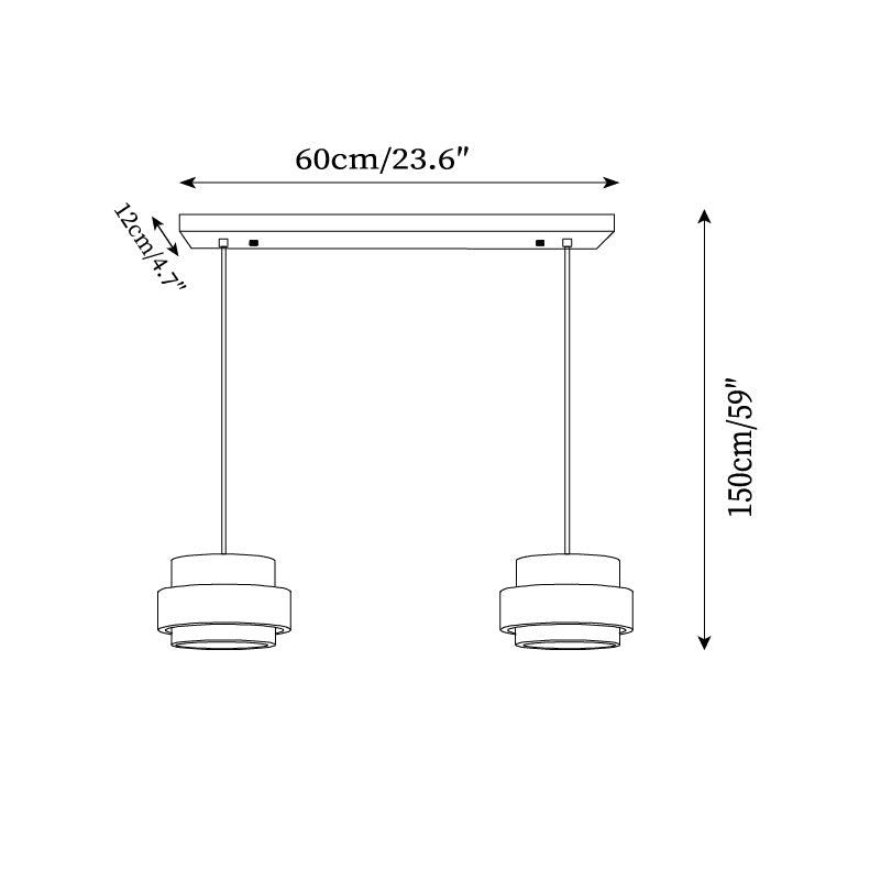 Contemporary Travertine Downlight Pendant Light