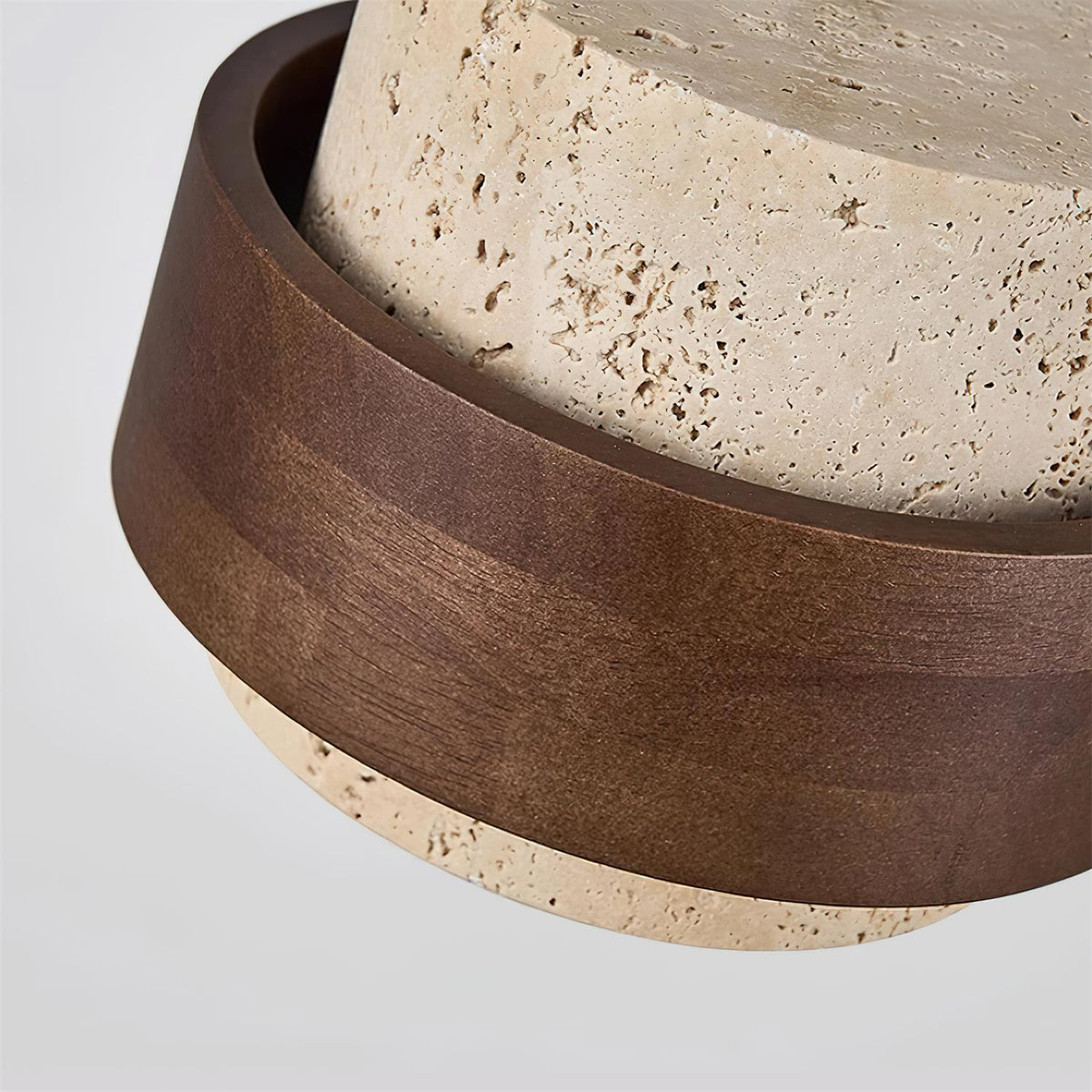 Contemporary Travertine Downlight Pendant Light