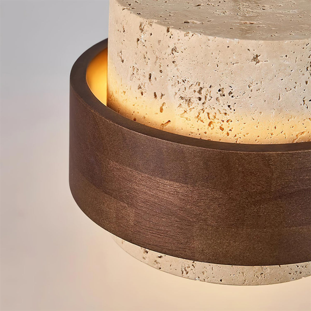 Contemporary Travertine Downlight Pendant Light