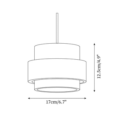 Contemporary Travertine Downlight Pendant Light