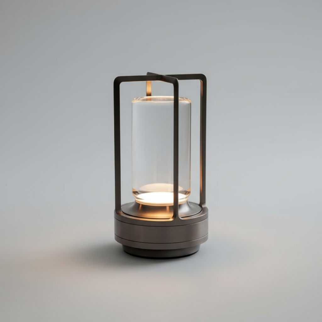 Contemporary Cylinder LED Wireless Table Lamp 1-Light
