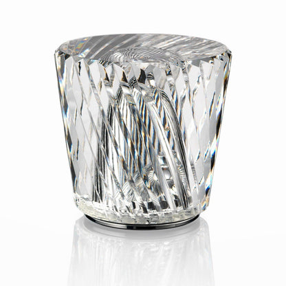 Contemporary Crystal Faceted Prism Table Lamp 1-Light