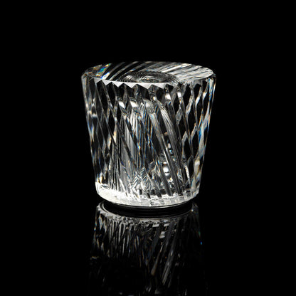 Contemporary Crystal Faceted Prism Table Lamp 1-Light