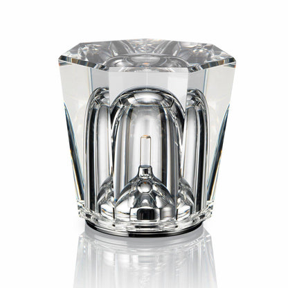 Contemporary Crystal Faceted Prism Table Lamp 1-Light