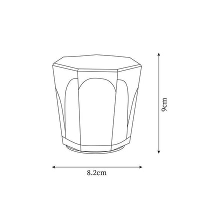 Contemporary Crystal Faceted Prism Table Lamp 1-Light