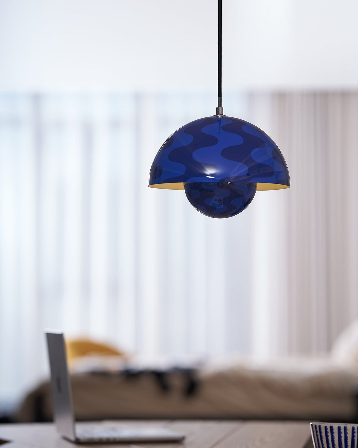 Contemporary Acrylic Floating Globe Pendant Light 1-Light
