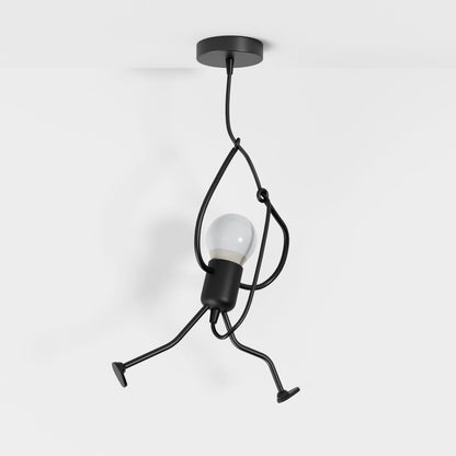 Contemporary Iron Adjustable Cord Pendant Light 1-Light