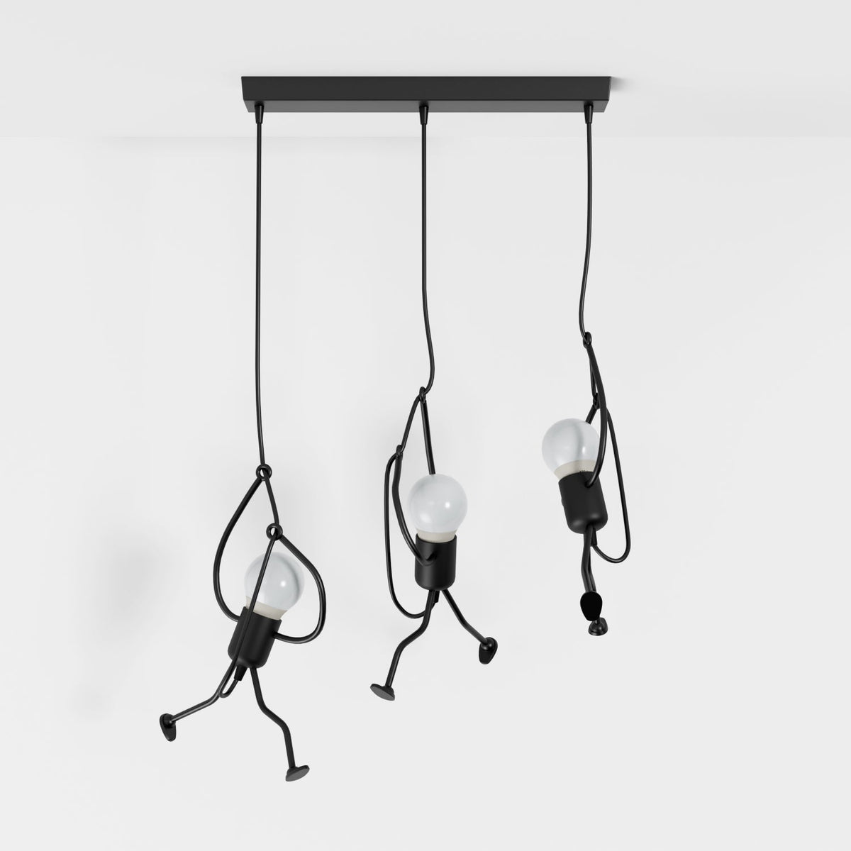 Contemporary Iron Adjustable Cord Pendant Light 1-Light
