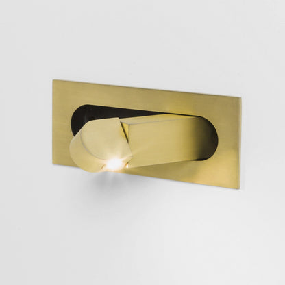 Modern Recessed Rectangular Adjustable LED Wall Sconce 1-Light
