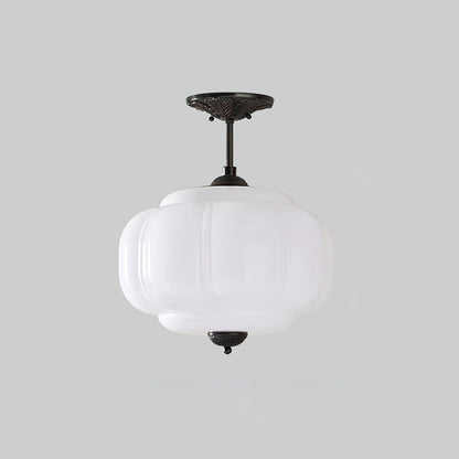 Contemporary Brass Accents Ceiling Light 1-Light