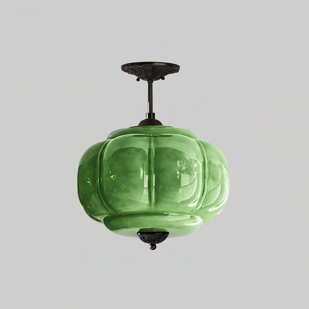 Contemporary Brass Accents Ceiling Light 1-Light