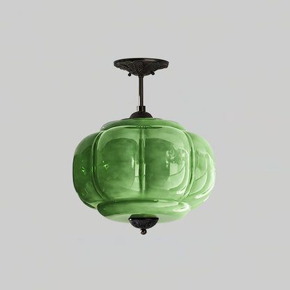 Contemporary Brass Accents Ceiling Light 1-Light