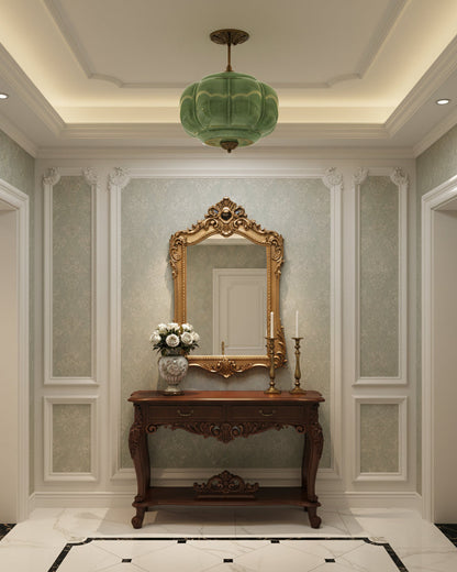 Contemporary Brass Accents Ceiling Light 1-Light