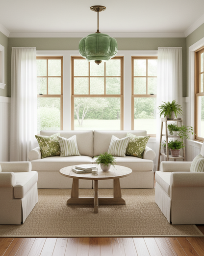 Contemporary Brass Accents Ceiling Light 1-Light