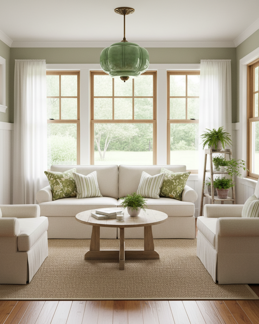 Contemporary Brass Accents Ceiling Light 1-Light