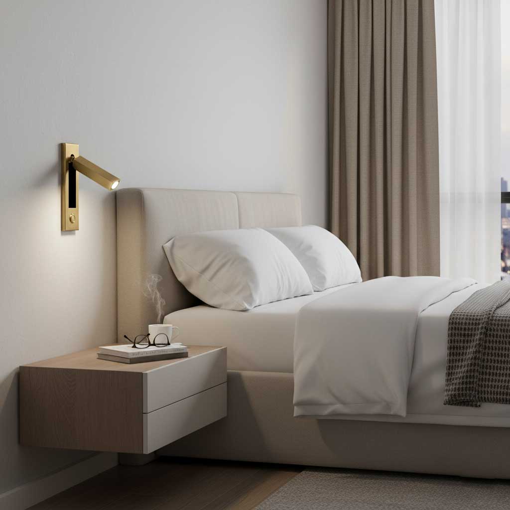 Modern Minimal Embedded Aluminum LED Wall Sconce 1-Light