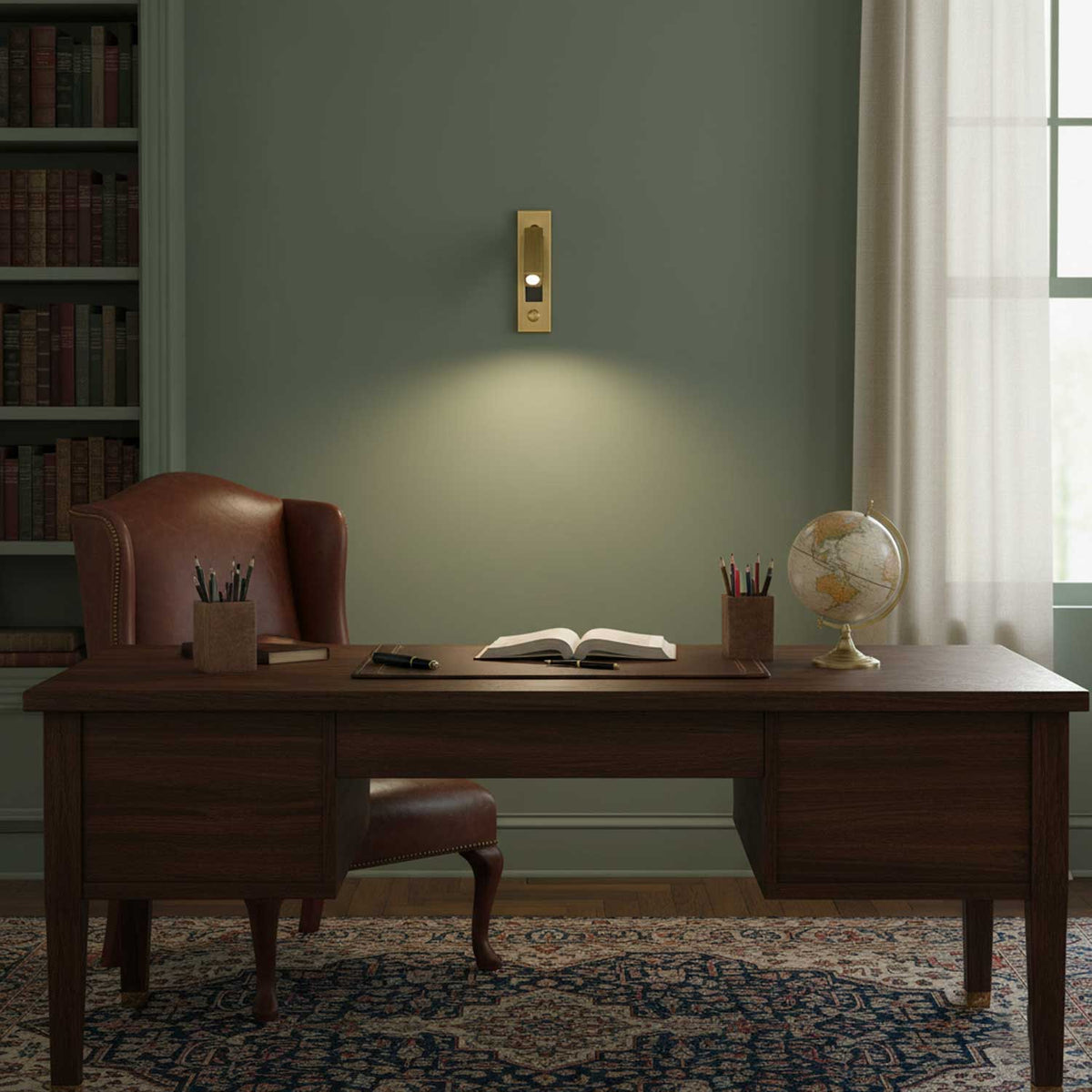 Modern Minimal Embedded Aluminum LED Wall Sconce 1-Light