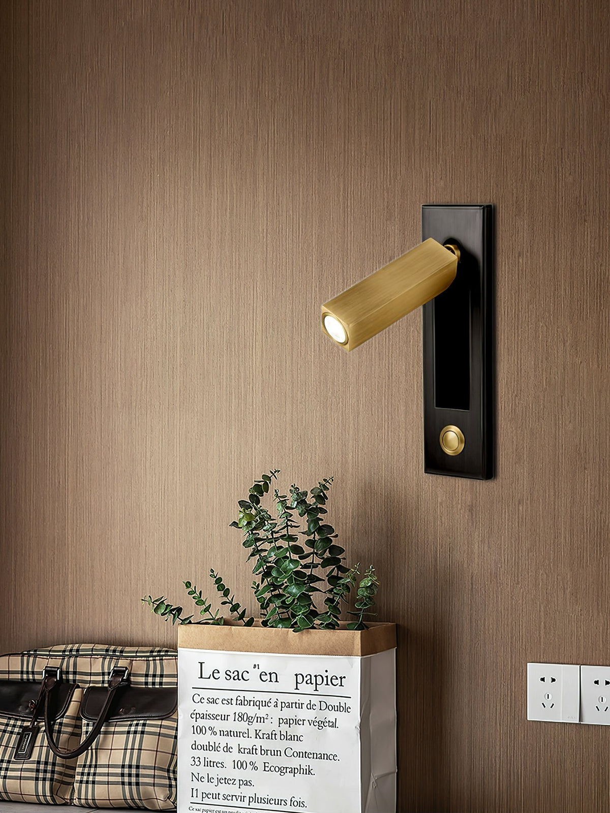 Modern Minimal Embedded Aluminum LED Wall Sconce 1-Light