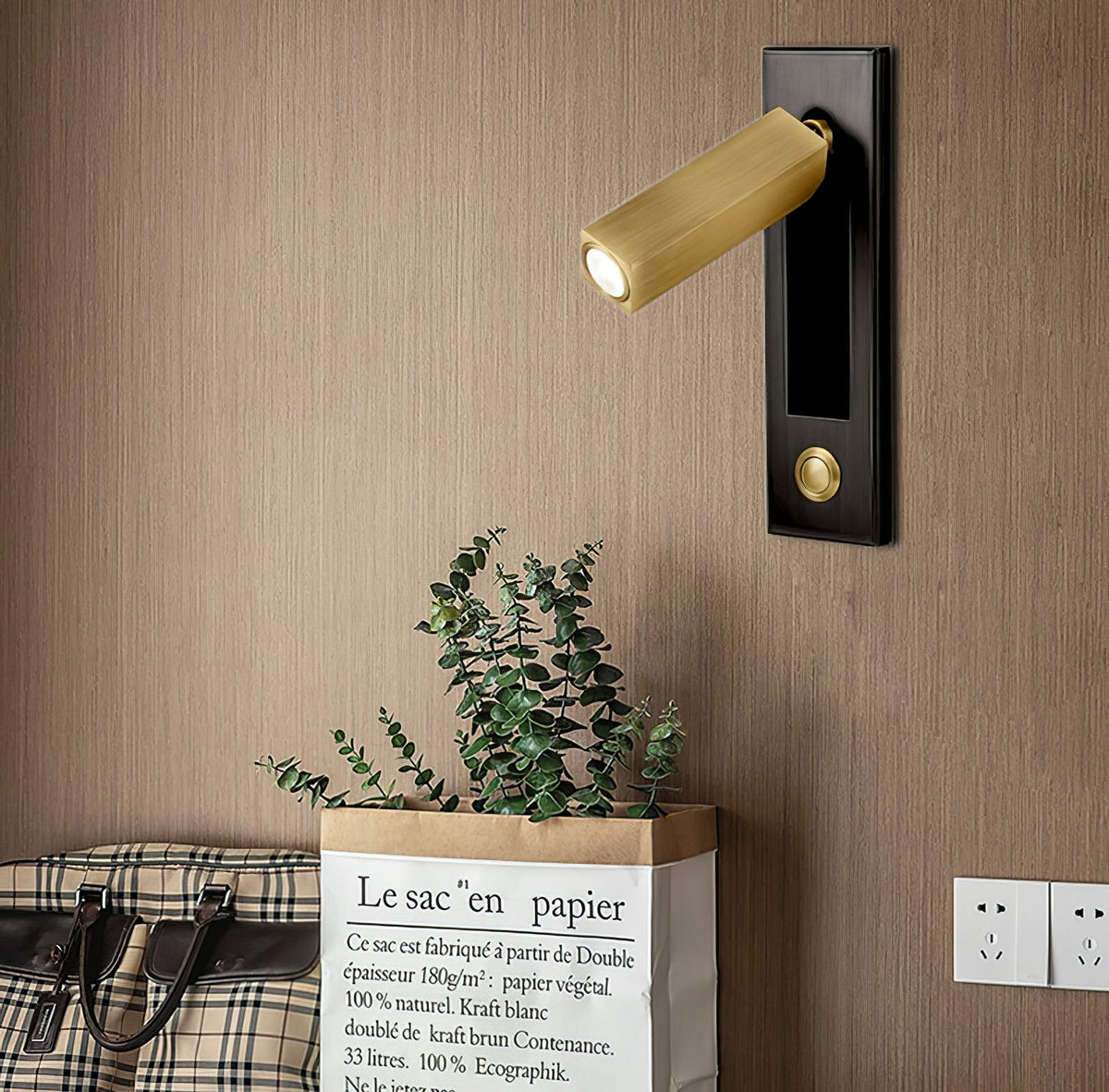 Modern Minimal Embedded Aluminum LED Wall Sconce 1-Light