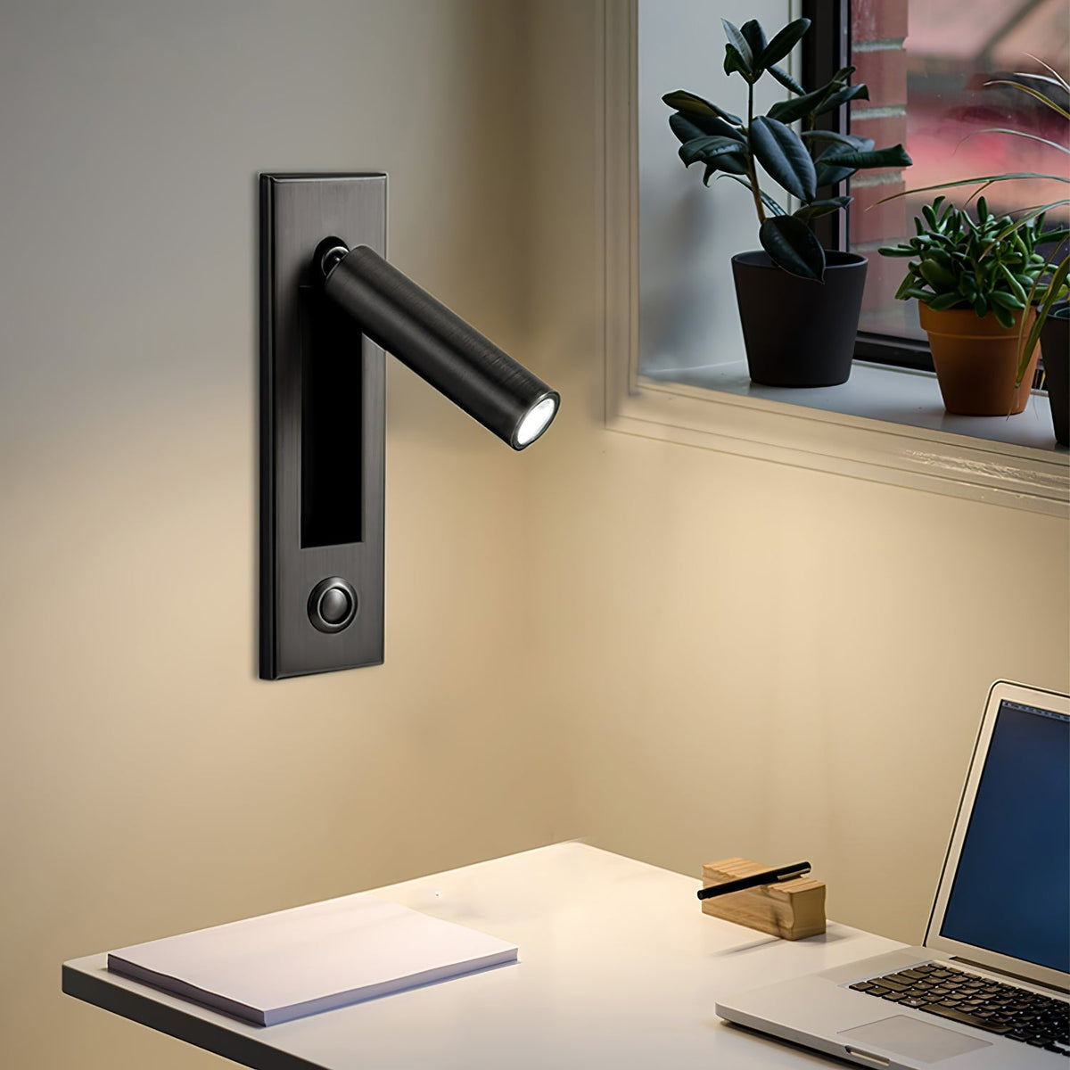 Modern Minimal Embedded Aluminum LED Wall Sconce 1-Light