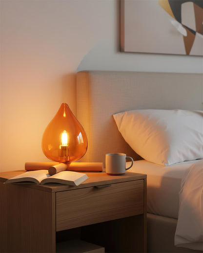Contemporary Wood Wooden Cross Table Lamp 1-Light