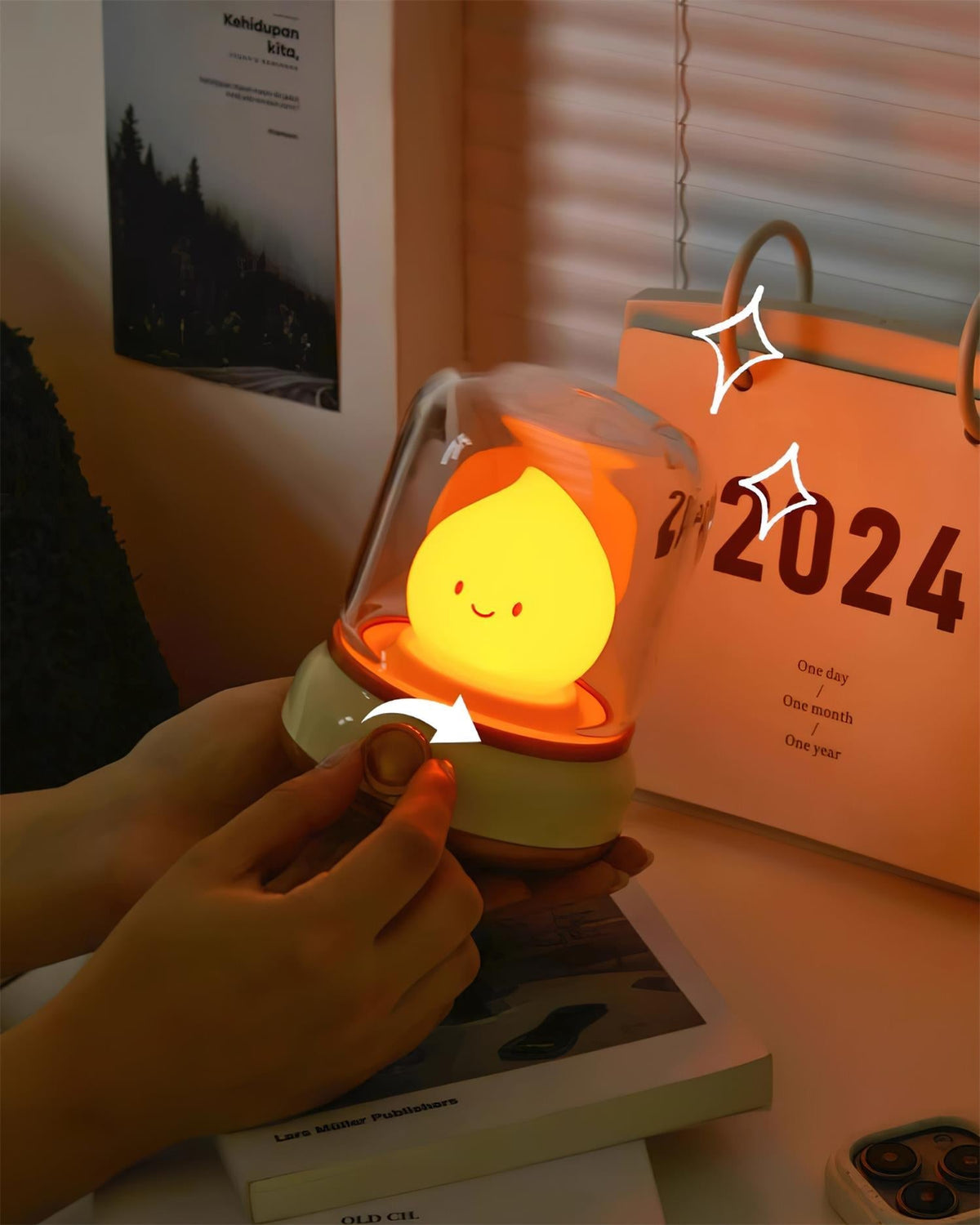 Contemporary Abs Soft Ambient Table Lamp 1-Light