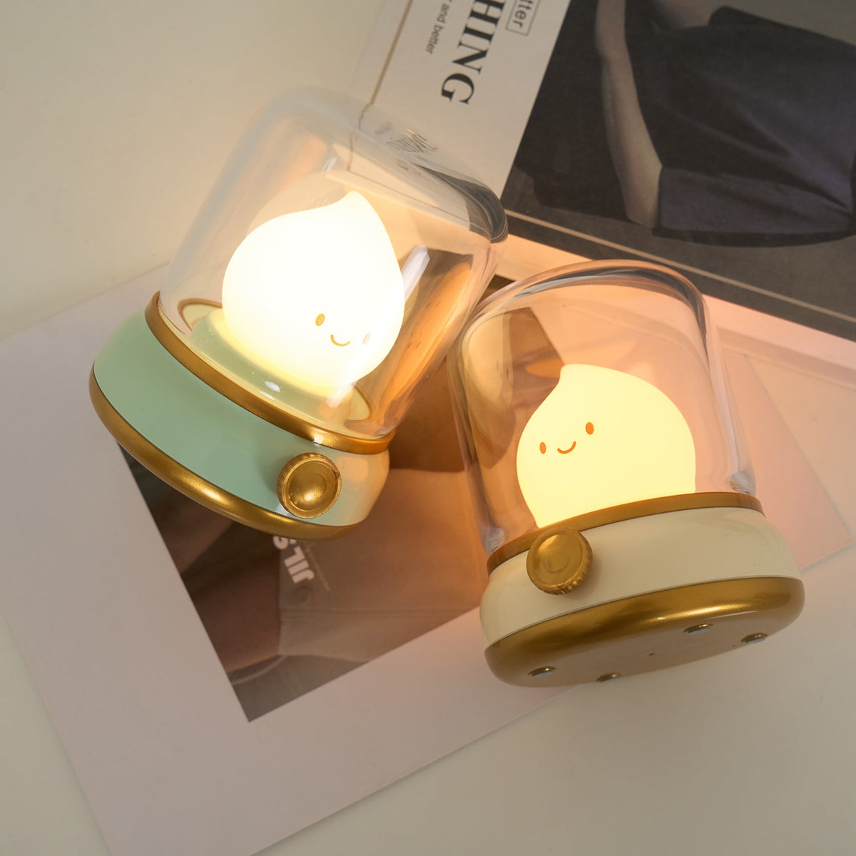 Contemporary Abs Soft Ambient Table Lamp 1-Light