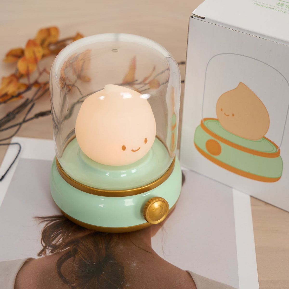 Contemporary Abs Soft Ambient Table Lamp 1-Light