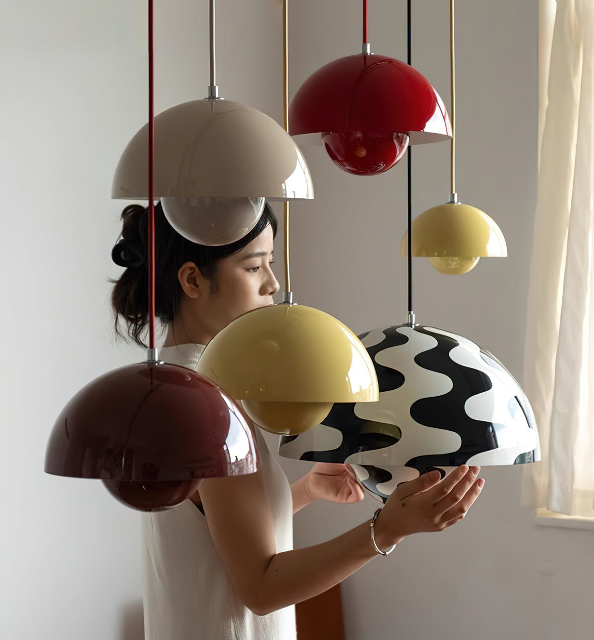 Contemporary Acrylic Floating Globe Pendant Light 1-Light