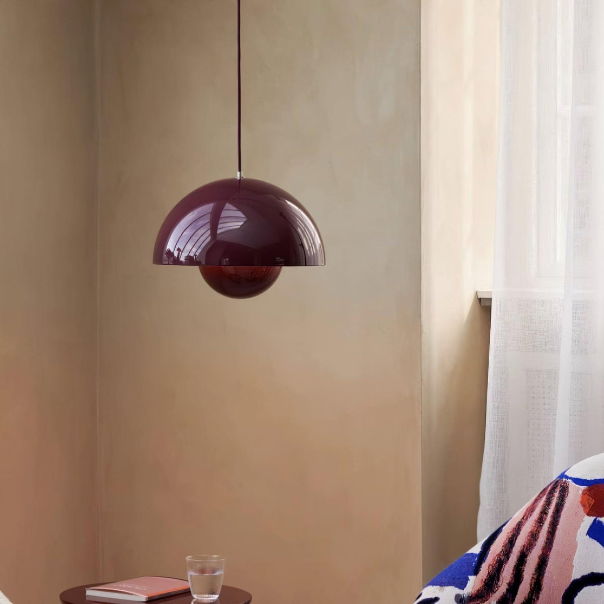 Contemporary Acrylic Floating Globe Pendant Light 1-Light