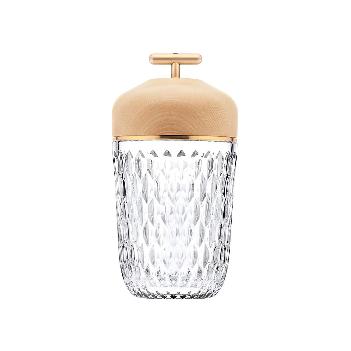 Contemporary Crystal Top Handle Table Lamp 1-Light